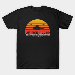 Island Hoppers Helicopter Charter Service 1980 T-Shirt